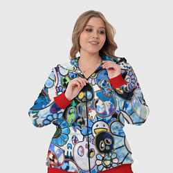 Женский 3D-костюм Буйство синих, цвет: 3D-красный — фото 2