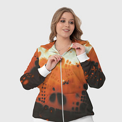 Женский 3D-костюм Коллекция Journey Оранжевый взрыв 126-3 2, цвет: 3D-белый — фото 2