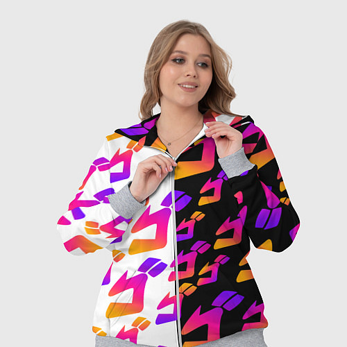 Женский костюм JOJO BIZARRE ADVENTURE ДЖО ДЖО УЗОР / 3D-Меланж – фото 3