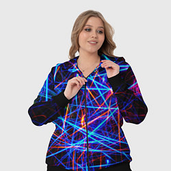Женский 3D-костюм NEON LINES Glowing Lines Effect, цвет: 3D-черный — фото 2