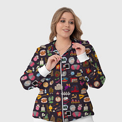 Женский 3D-костюм Российская история и русская культура паттерн, цвет: 3D-белый — фото 2