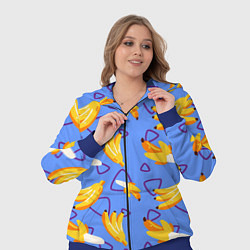 Женский 3D-костюм Спелые бананы, цвет: 3D-синий — фото 2