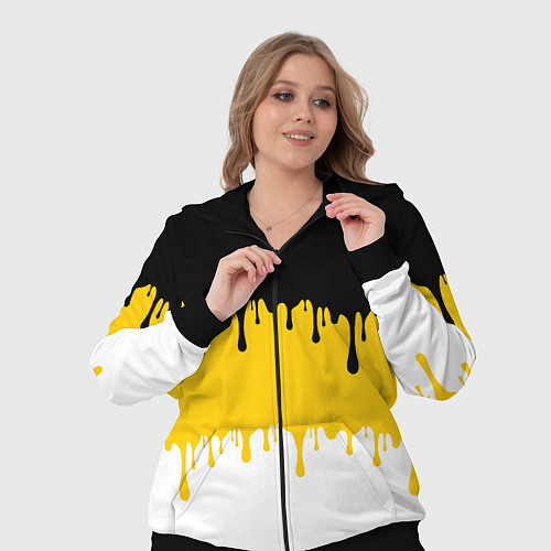 Женский костюм Российская Империя потёки / 3D-Черный – фото 3