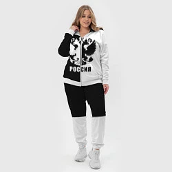 Женский 3D-костюм РОССИЯ чёрно-белое, цвет: 3D-белый — фото 2