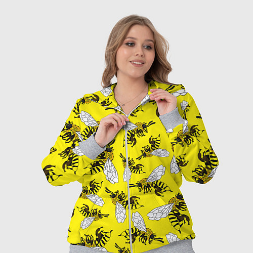 Женский костюм Пчелы на желтом / 3D-Меланж – фото 3