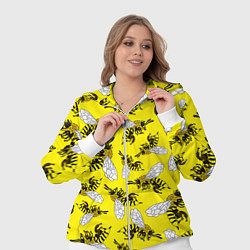 Женский 3D-костюм Пчелы на желтом, цвет: 3D-белый — фото 2