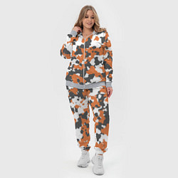 Женский 3D-костюм Orange Camo, цвет: 3D-меланж — фото 2