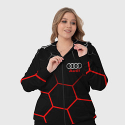 Женский 3D-костюм АУДИ Autosport Соты, цвет: 3D-черный — фото 2