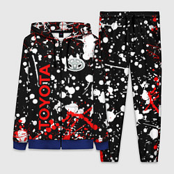 Женский 3D-костюм Toyota тойота брызги красок, цвет: 3D-синий