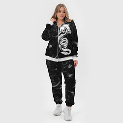 Женский 3D-костюм Китайский Дракон Чб Dragon Snake, цвет: 3D-белый — фото 2