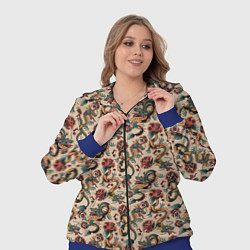 Женский 3D-костюм ДРАКОН И РОЗА, цвет: 3D-синий — фото 2