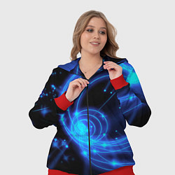 Женский 3D-костюм Неоновый космос Neon space, цвет: 3D-красный — фото 2