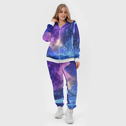 Женский 3D-костюм Фантастический пейзаж Водопад Неон, цвет: 3D-белый — фото 2