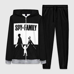 Женский 3D-костюм Spy x Family: Семья шпиона черно-белая, цвет: 3D-меланж