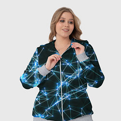 Женский 3D-костюм Нейронная сеть - фон, цвет: 3D-меланж — фото 2
