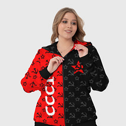 Женский 3D-костюм СОВЕТСКИЙ СОЮЗ : СЕРП И МОЛОТ : ЗВЕЗДА, цвет: 3D-черный — фото 2