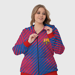 Женский 3D-костюм Fc barcelona барселона fc абстракция, цвет: 3D-красный — фото 2