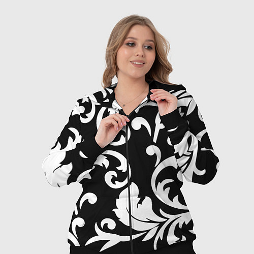 Женский костюм Minimalist floral pattern / 3D-Черный – фото 3