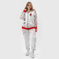 Женский 3D-костюм Ac milan logo, цвет: 3D-красный — фото 2