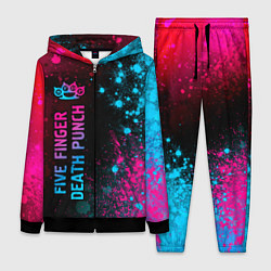 Женский 3D-костюм Five Finger Death Punch Neon Gradient, цвет: 3D-черный