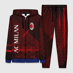 Женский 3D-костюм Ac milan Соты, цвет: 3D-синий