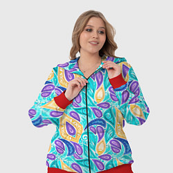 Женский 3D-костюм Узоры капельки, цвет: 3D-красный — фото 2