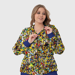 Женский 3D-костюм Симпсоны все Герои, цвет: 3D-синий — фото 2