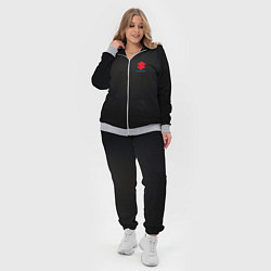 Женский 3D-костюм Suzuki - карбон, цвет: 3D-меланж — фото 2