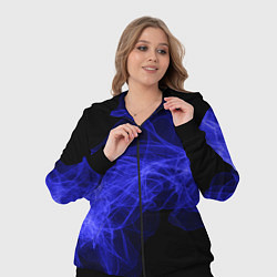 Женский 3D-костюм Синяя звуковая волна, цвет: 3D-черный — фото 2