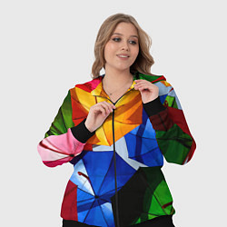 Женский 3D-костюм Разноцветные зонтики, цвет: 3D-черный — фото 2