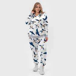 Женский 3D-костюм Ласточки парят в небе, цвет: 3D-меланж — фото 2