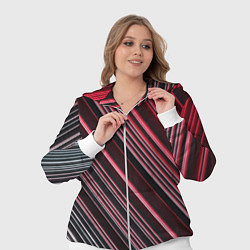 Женский 3D-костюм Абстрактные неоновые линии и полосы, цвет: 3D-белый — фото 2