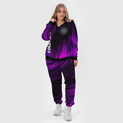 Женский 3D-костюм Coldplay violet plasma, цвет: 3D-черный — фото 2