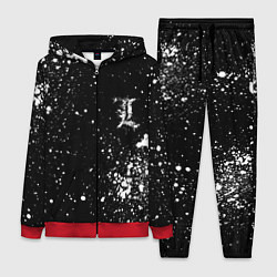 Женский 3D-костюм Тетрадь смерти брызги, цвет: 3D-красный