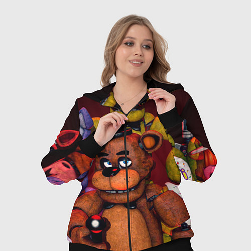 Женский костюм Пять ночей Фредди / 3D-Черный – фото 3