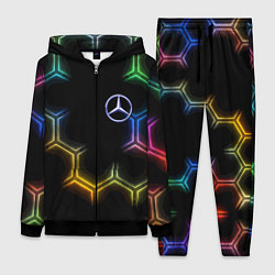 Женский костюм Mercedes - neon pattern