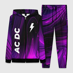 Женский 3D-костюм AC DC violet plasma, цвет: 3D-черный
