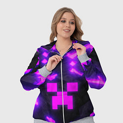 Женский 3D-костюм Майнкрафт розовый, цвет: 3D-меланж — фото 2