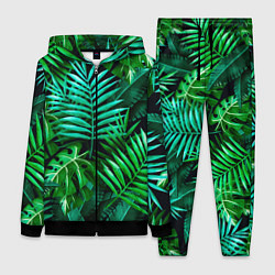 Женский 3D-костюм Тропические растения - текстура, цвет: 3D-черный