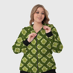 Женский 3D-костюм Милитари Змеиная кожа ромб, цвет: 3D-черный — фото 2