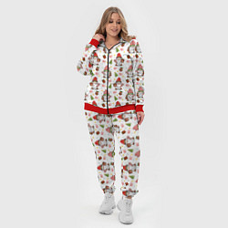 Женский 3D-костюм Рождественские гномы с подарками, цвет: 3D-красный — фото 2