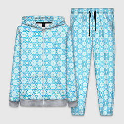 Женский 3D-костюм Израильский узор для Хануки, цвет: 3D-меланж