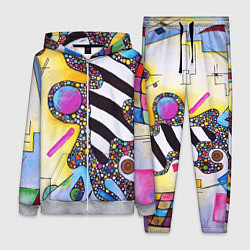 Женский 3D-костюм Василий Кандинский Абстрактная композиция, цвет: 3D-меланж