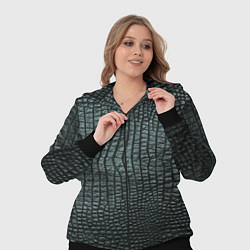 Женский 3D-костюм Кожа крокодила - fashion, цвет: 3D-черный — фото 2