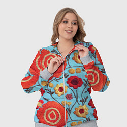 Женский 3D-костюм Эффект вышивки маки, цвет: 3D-меланж — фото 2