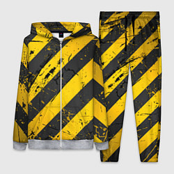 Женский 3D-костюм WARNING - желто-черные полосы, цвет: 3D-меланж