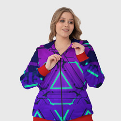 Женский 3D-костюм Cyber armor - neon, цвет: 3D-красный — фото 2