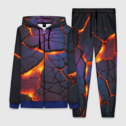 Женский 3D-костюм Неоновая лава - течение, цвет: 3D-синий