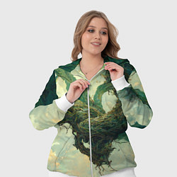 Женский 3D-костюм Рисунок нейросети, цвет: 3D-белый — фото 2
