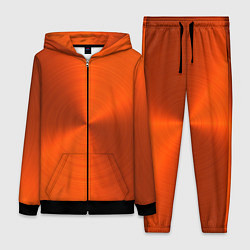 Женский 3D-костюм Оранжевый волнообразный дисковый узор, цвет: 3D-черный